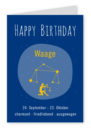 Happy Birthday Waage
