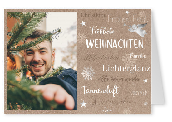 Postkarte Fabian Kasten Weihnachtskarte