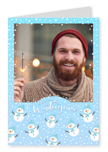 Postkarte Fabian Kasten Wintergrüße