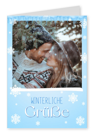 Postkarte Fabian Winterliche Grüße