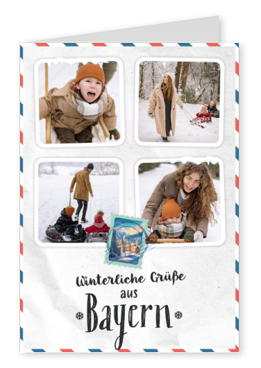 Winterliche Grüße aus Bayern