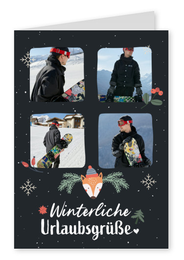 Winterliche Urlaubsgrüße