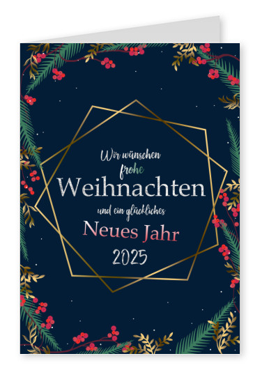 Wir wünschen frohe Weihnachten und ein glückliches Neues Jahr 2025