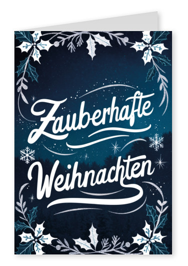 Postkarte Zauberhafte Weihnachten