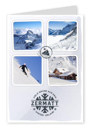 Zermatt Viele Grüße aus dem Winterurlaub
