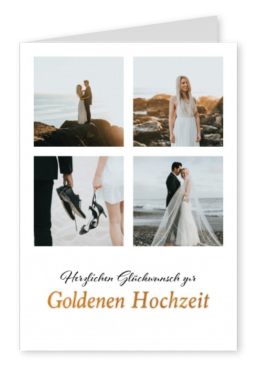 Postkarte Zur Goldenen Hochzeit