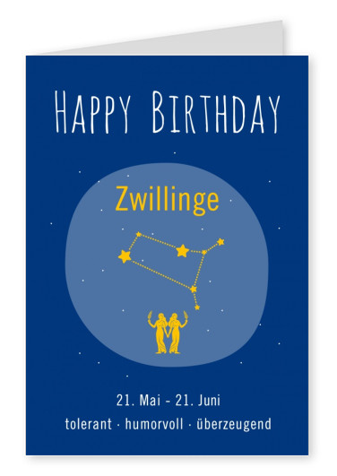 Happy Birthday Zwillinge