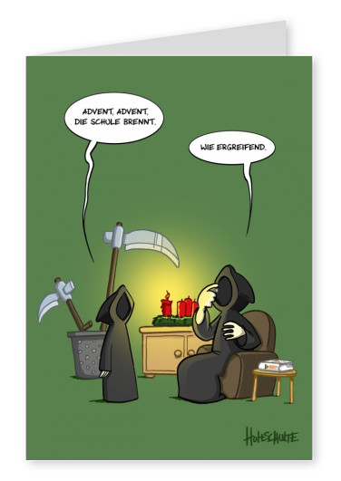tot aber lustig Michael Holtschulte Cartoon SensemÃ¤nner im Advent