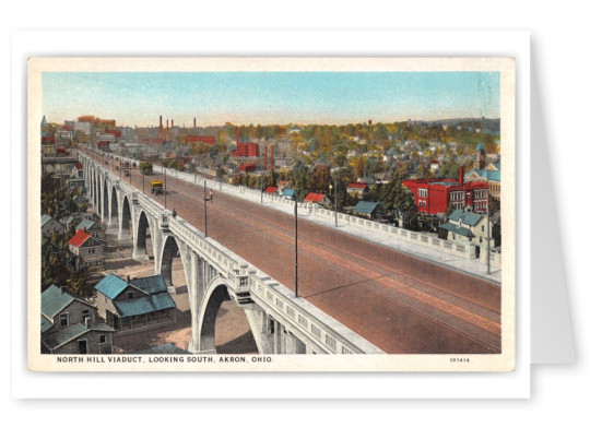 Akron Ohio North Hill Viaduct Looking South