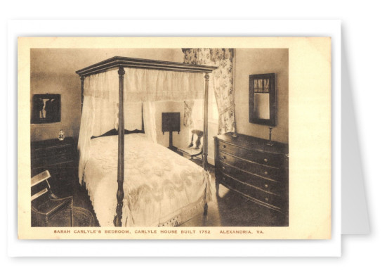Alexandria, Virginia, Carlyle House, Sarah Carlyle's Bedroom