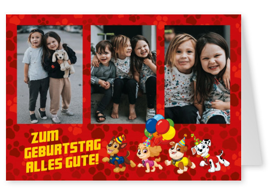 Paw PAtrol Zum Geburtstag alles Gute!