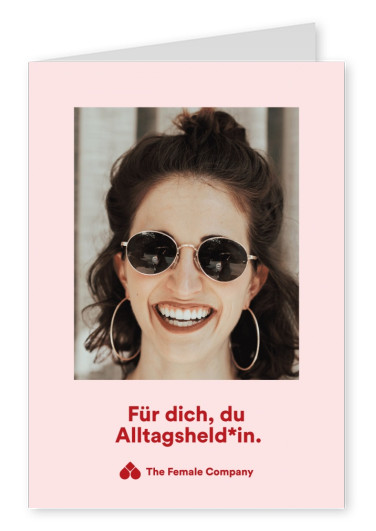THE FEMALE COMPANY Postkarte Für dich, du Alltagsheld*in