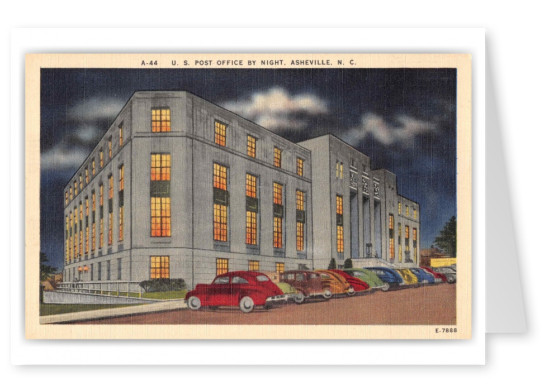 Asheville North Carolina Post Office by Night