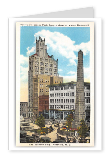 Asheville, North Carolina, Vance Monument and Jackson Building