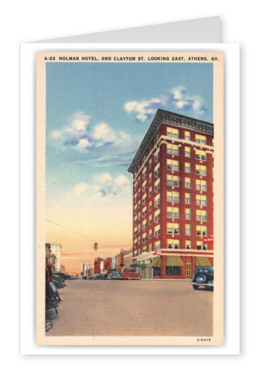 Athens Georgia Holman Hotel Clayton Street Looking East