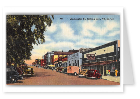 Athens, Georgia, Washington Street looking East