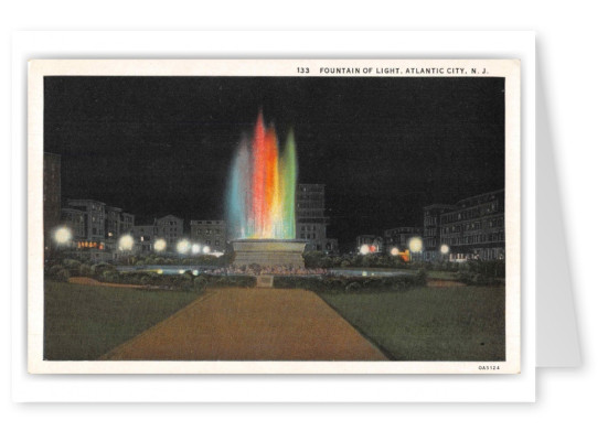 Atlantic City New Jersey Fountain of Light