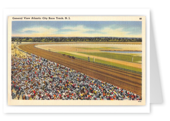 Atlantic City New Jersey Race Track view from Grand Stand