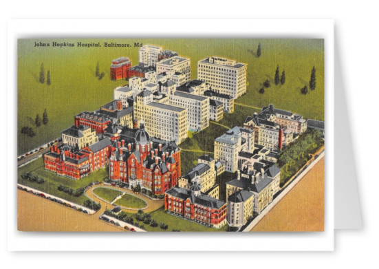 Baltimore Maryland Johns Hopkins Hospital Aerial View