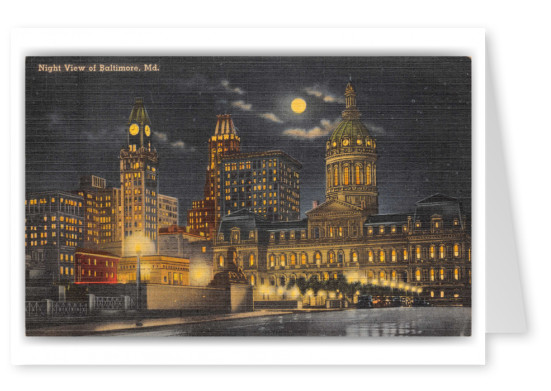 Baltimore, Maryland, Night View