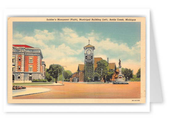 Battle Creek, Michigan, Soldier's Monument and Municipal building