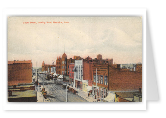 Beatrice, Nebraska, Court Street looking West