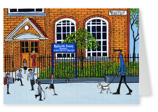Illustration South London Artist Dan Belleville primary school