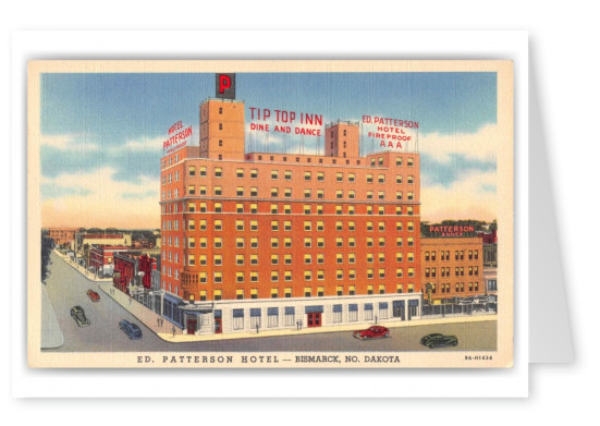 Bismarck North Dakota Patterson Hotel Birds Eye View