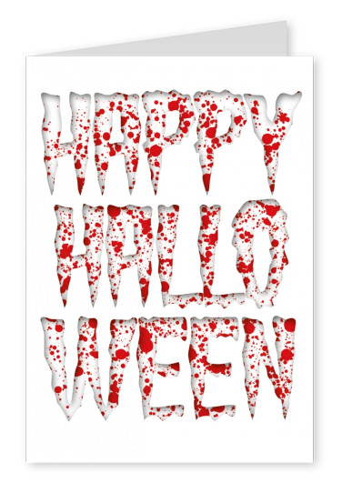 Happy halloween mit Blutspritzern