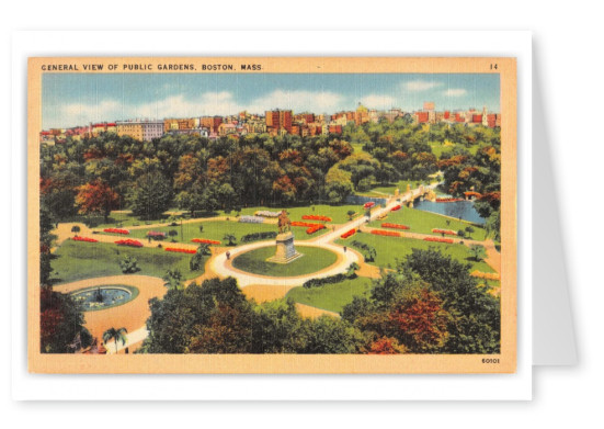 Boston, Massachusetts, Public Gardens general view