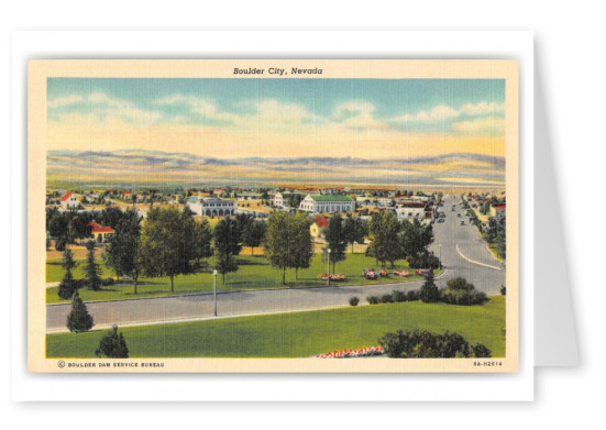 Boulder City Nevada Aerial View