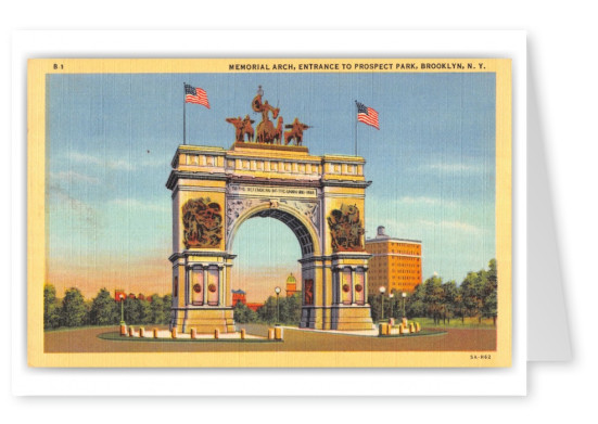 Brooklyn, New York, memorial Arch, Prospect Park entrance