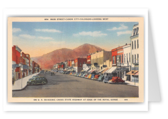 Canon City, Colorado, Main Street looking West