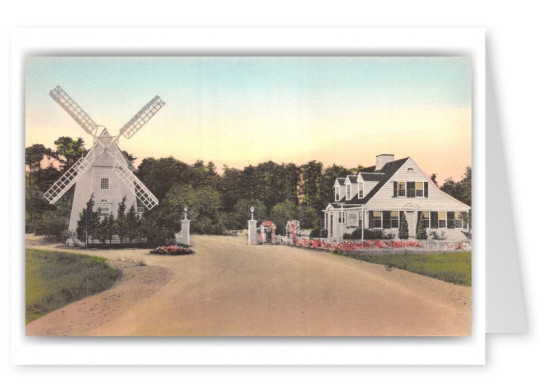 Cape Cod, Massachusetts, Oyster Harbors Club entrance