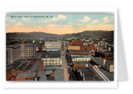 Charleston, West Virginia, birds eye view