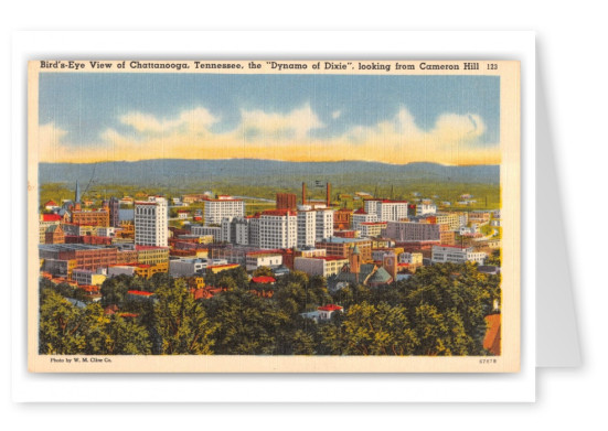 Chattanooga, Tennessee, birds-eye view