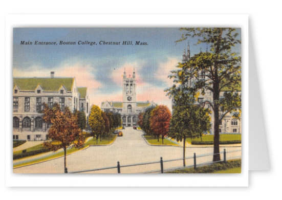 Chestnut Hill, Massachusetts, Main Entrance to Boston College