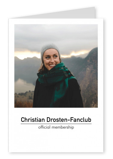 Postkarte Spruch Christian Drosten-Fanclub