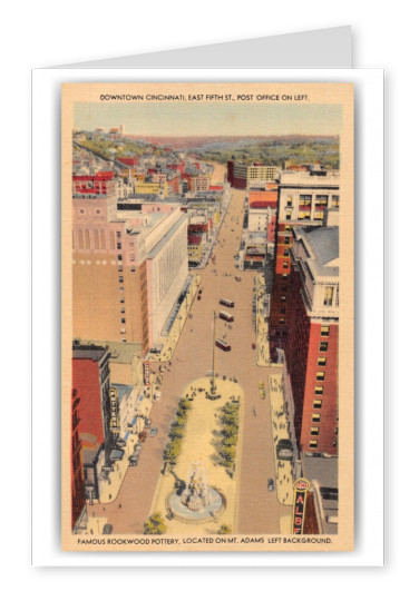 Cincinnati Ohio East Fifth Street Birds Eye View