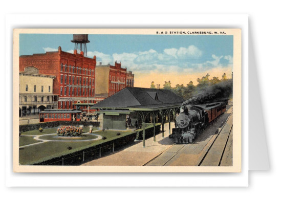 Clarksburg West Virginia Baltimore and Ohio Railroad Station