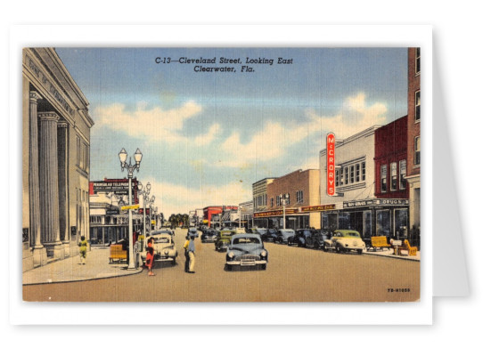 Clearwater, Florida, Cleveland Street looking east