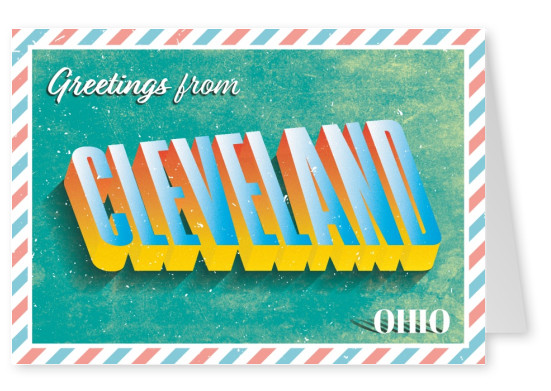 Vintage Postkarte Cleveland, Ohio