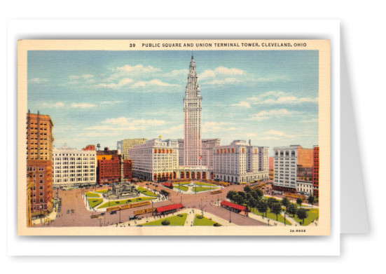 Cleveland, Ohio, public square and union terminal tower