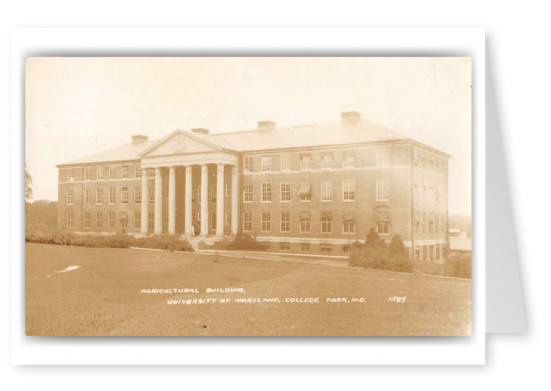 College Park Maryland University of Maryland Agricultural Building