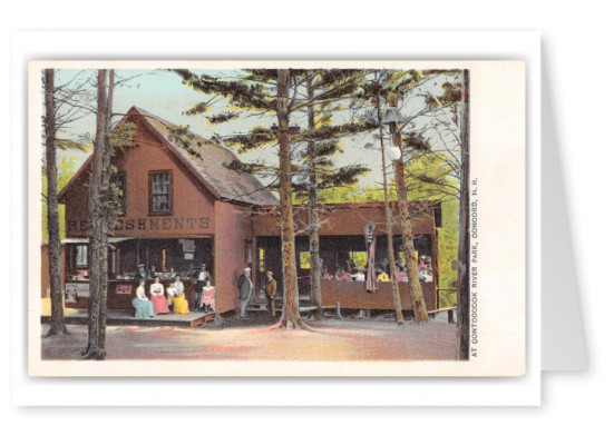 Concord New Hampshire Contoocook River Park Refreshments Stand