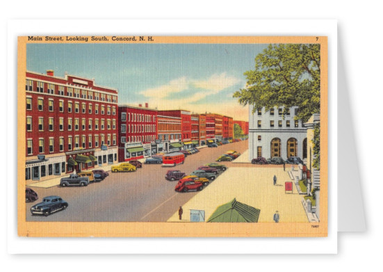 Concord New Hampshire Main Street Looking South