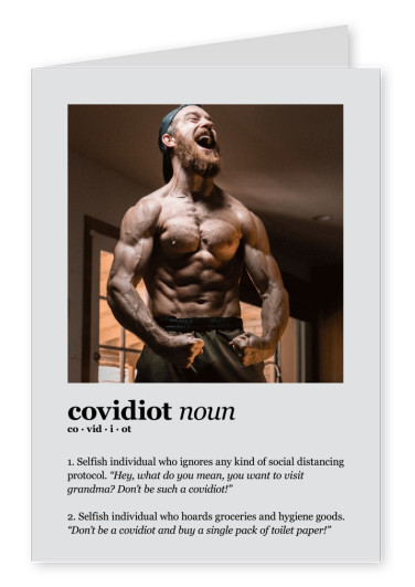 Covidiot. Definition