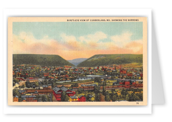 Cumberland Maryland Birds Eye View