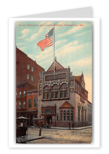 Cumberland, Maryland, Corner Building Baltimore and Liberty Streets