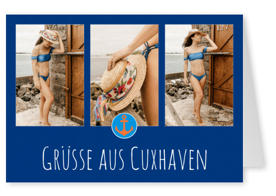 Meridian Design Postkarte Cuxhaven